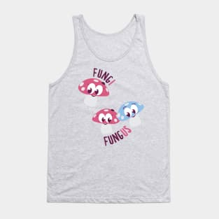 Fung'I' and Fung'US' - Adorable Romantic Mushrooms Tank Top